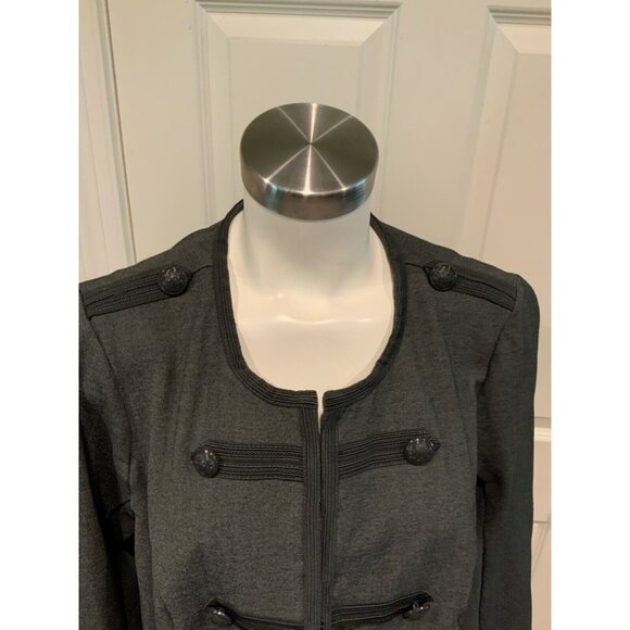 Torrid Gray Cropped Military Jacket, Size 1 (XL) Plus - Picture 2 of 7